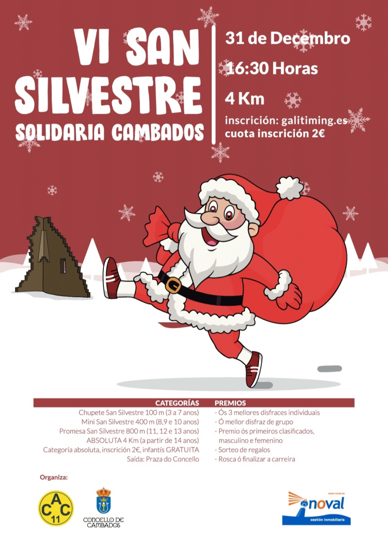 VI SAN SILVESTRE SOLIDARIA CAMBADOS - Inscreva-se