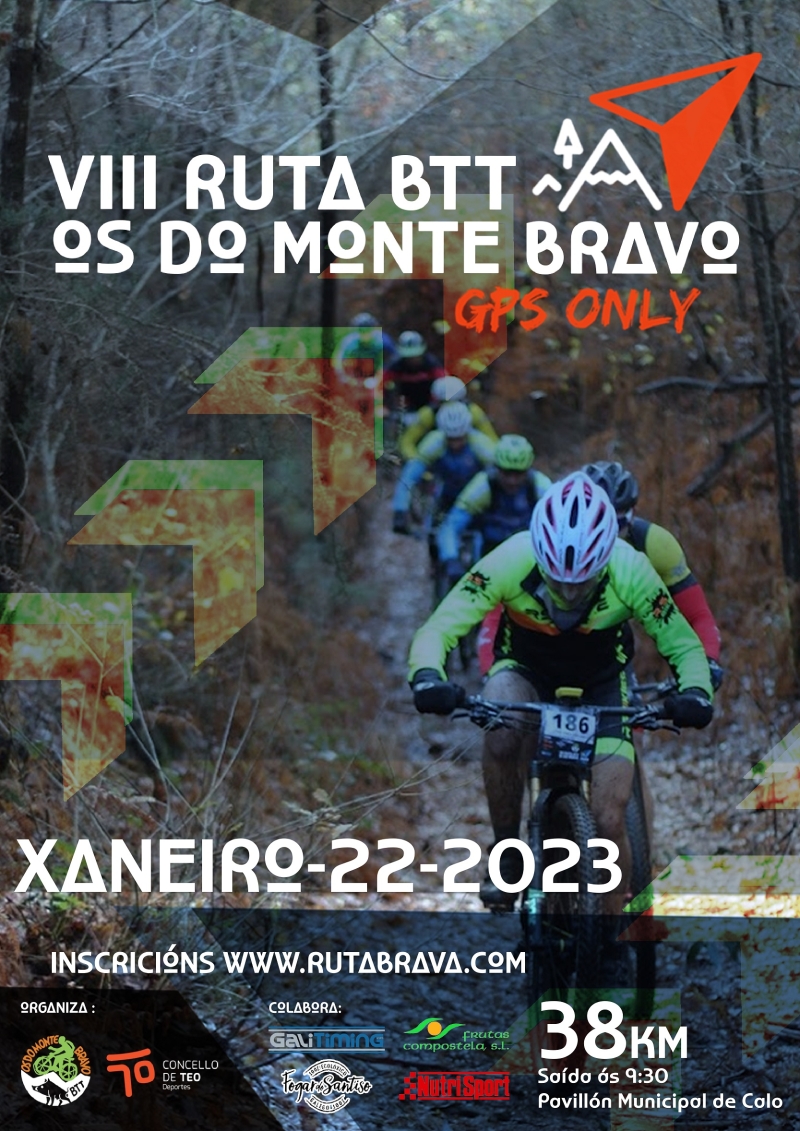 VIII RUTA BTT OS DO MONTE BRAVO - CONCELLO DE TEO 2023 - Inscríbete