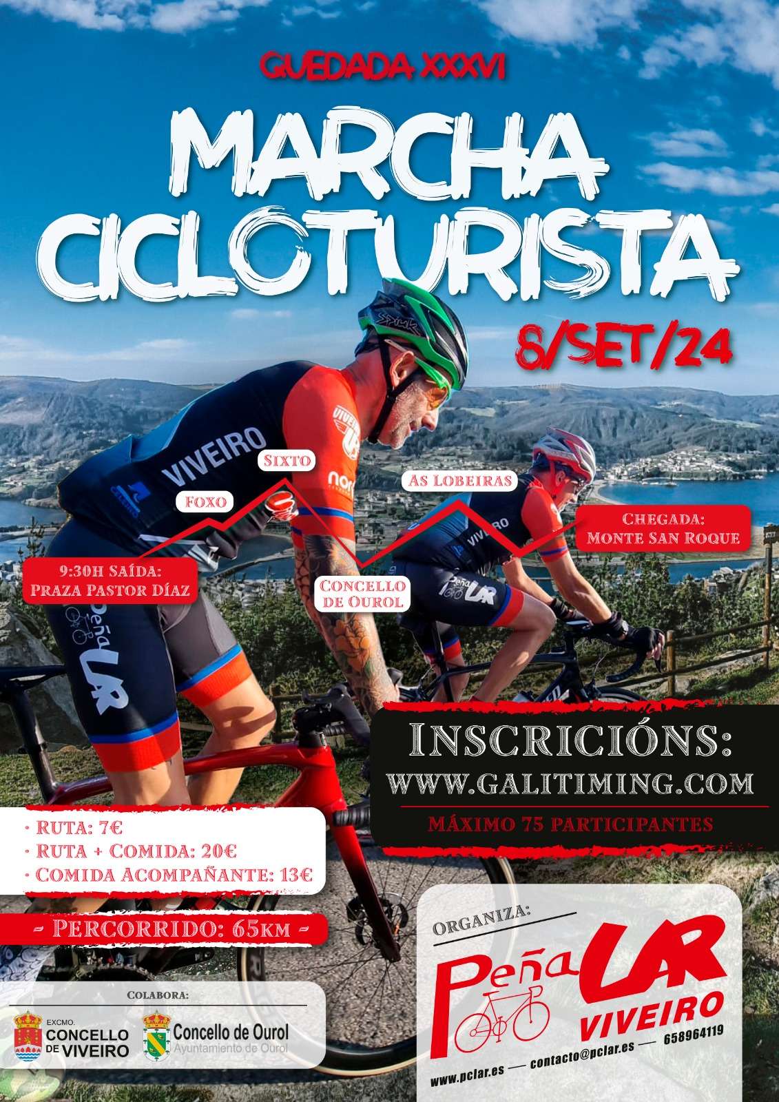 XXXVI QUEDADA MARCHA CICLOTURISTA PEÑA LAR - Inscríbete