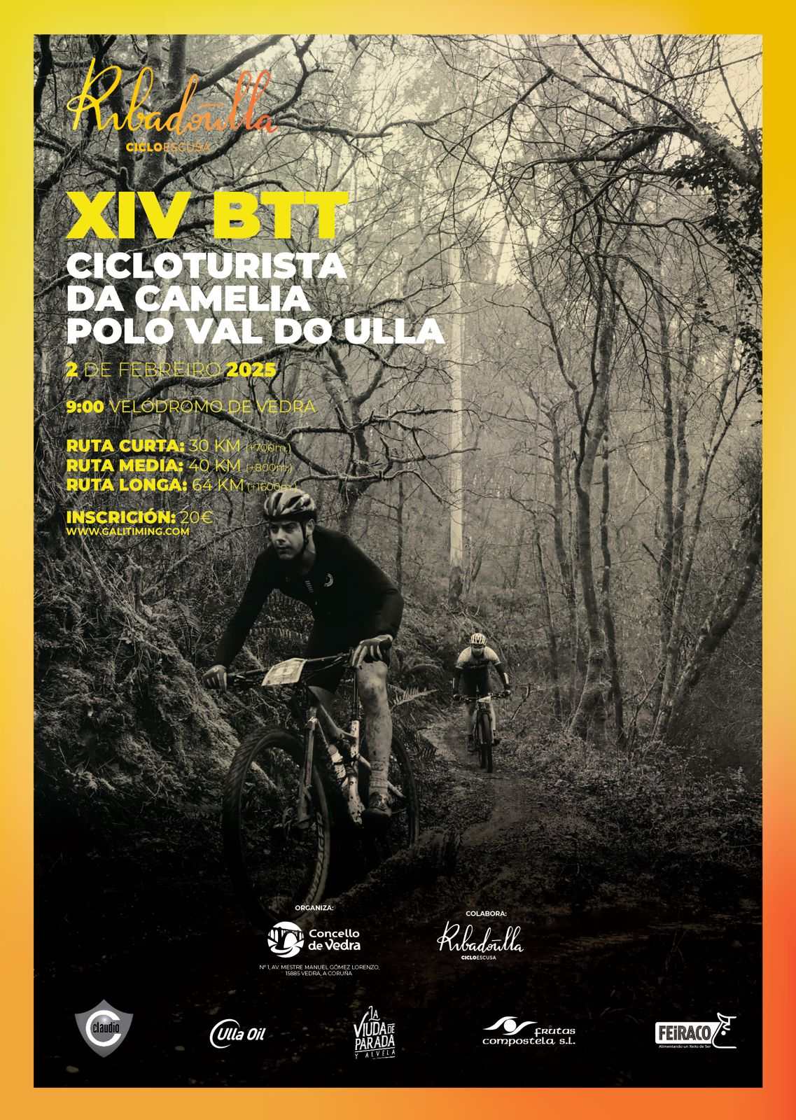 XIV RUTA CICLOTURÍSTICA EN BTT DA CAMELIA POLO VAL DO ULLA 2025 - Inscríbete