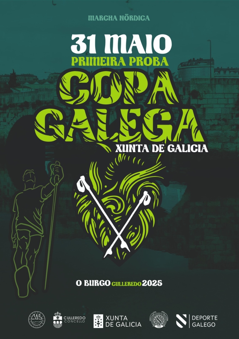 1ª PROBA DA COPA XUNTA DE GALICIA DE MARCHA NÓRDICA - 1º TROFEO CONCELLO DE CULLEREDO DE MARCHA NÓRDICA. MODALIDADE OPEN. - Inscriu-te