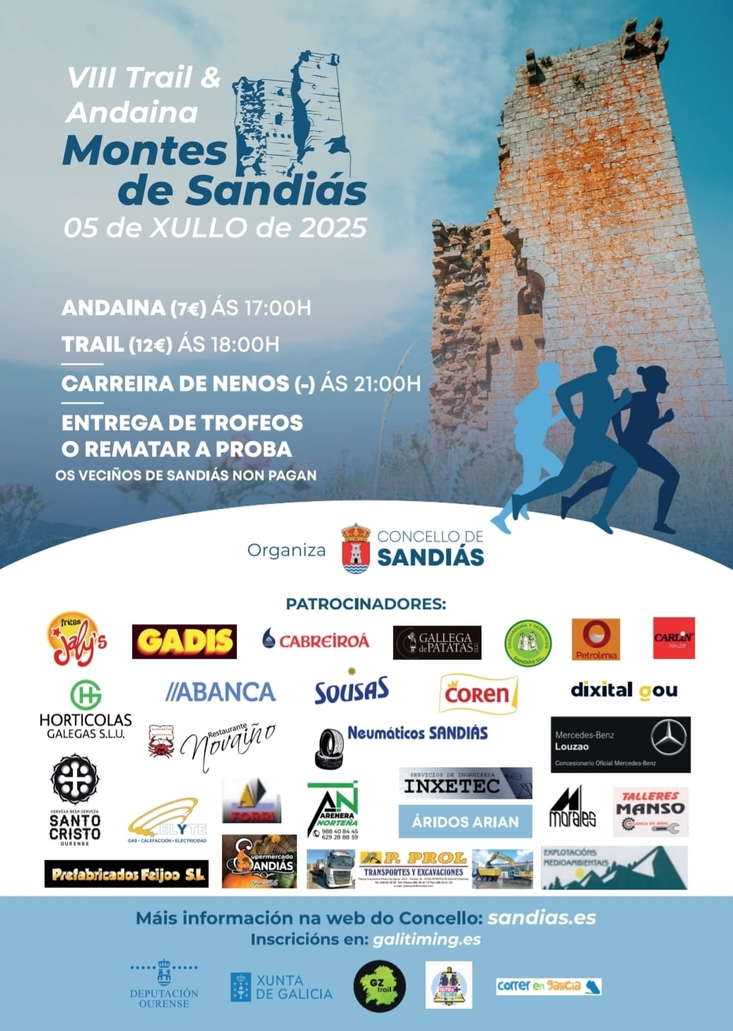 VIII TRAIL & ANDAINA MONTES DE SANDIÁS - 2025 - Inscríbete