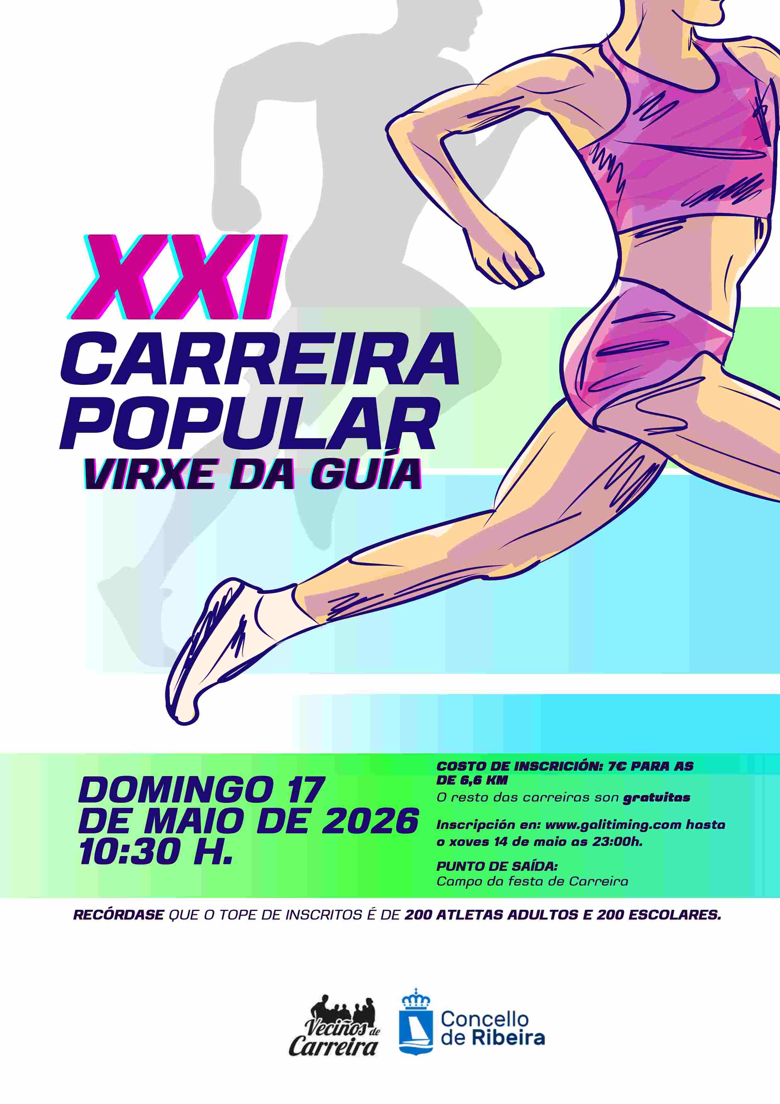 XXI CARREIRA POPULAR VIRXE DA GUÍA 2026 - Inscríbete