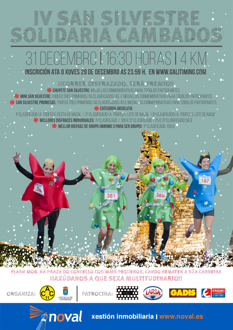 IV SAN SILVESTRE SOLIDARIA CAMBADOS  - Inscríbete