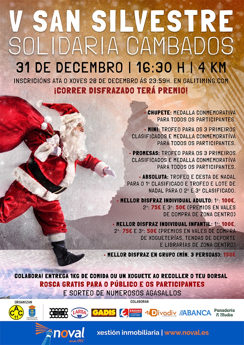 IV SAN SILVESTRE SOLIDARIA CAMBADOS - Inscríbete