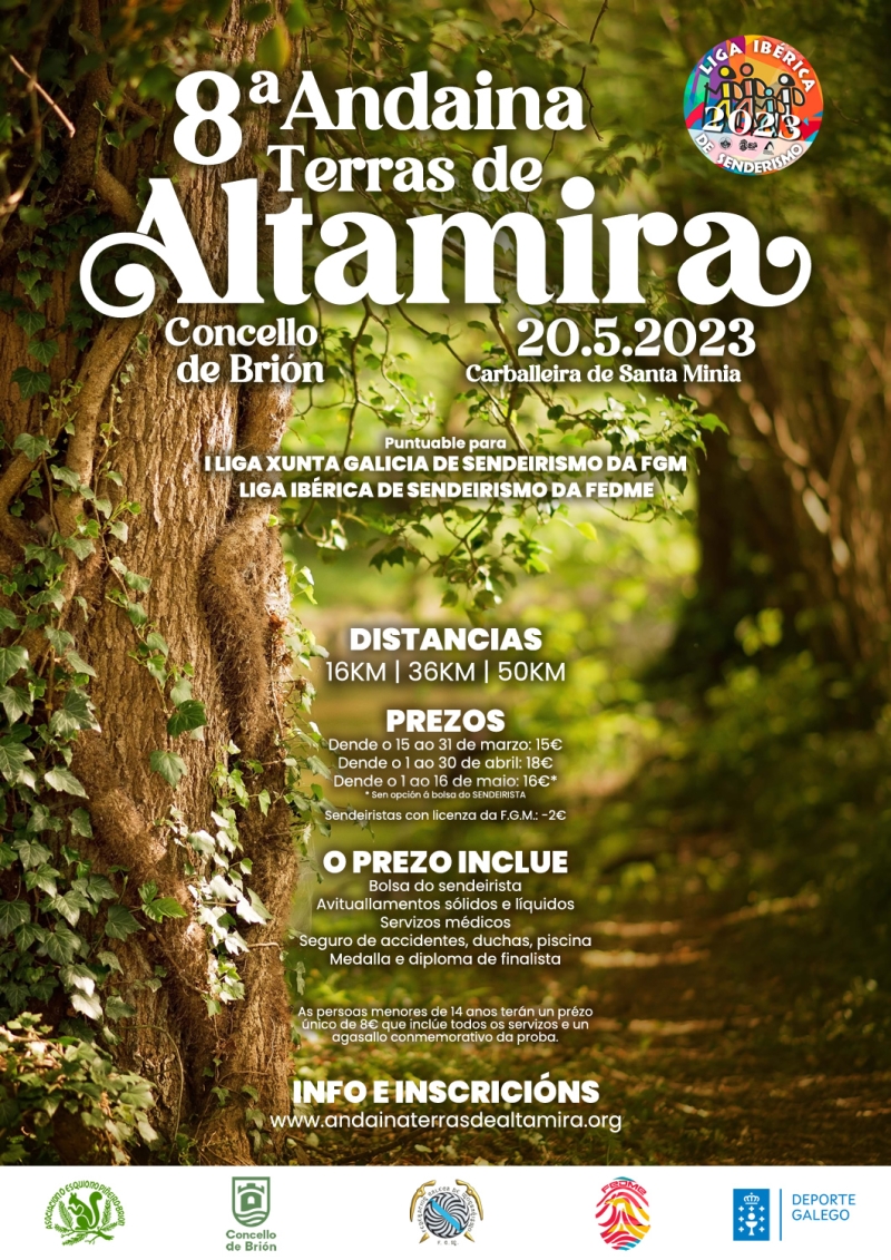 VIII ANDAINA TERRAS DE ALTAMIRA - BRION - 2023 - Inscríbete