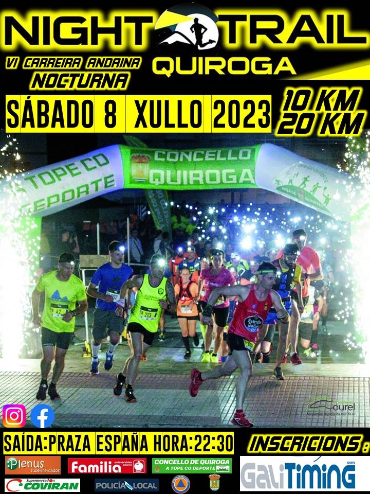 Event Poster VI NIGHT TRAIL –NOCTURNA DE QUIROGA -
