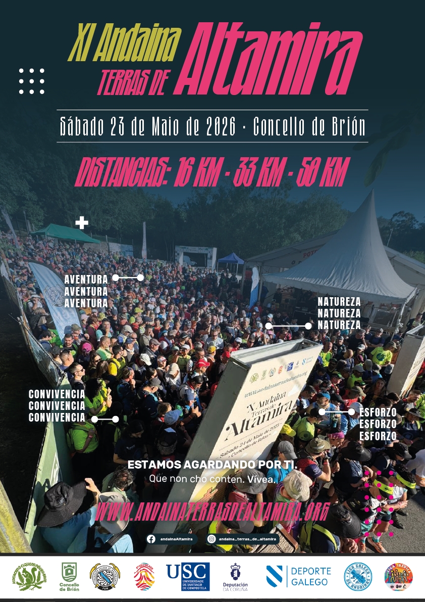 Cartel del evento XI ANDAINA TERRAS DE ALTAMIRA - BRION - 2026