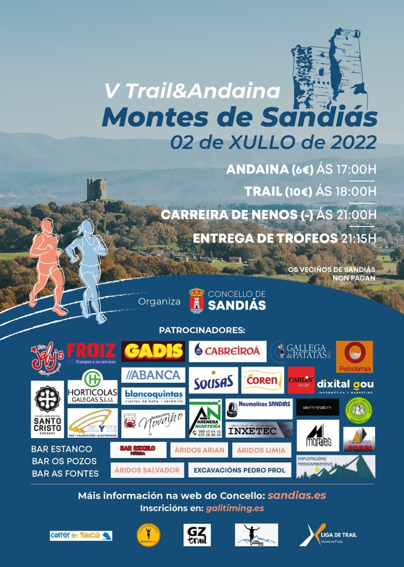 Event Poster V TRAIL & ANDAINA MONTES DE SANDIÁS - 2022