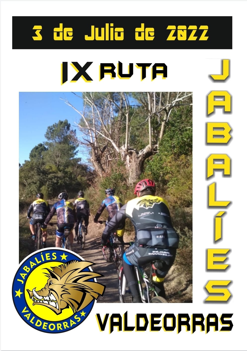 Event Poster IX RUTA JABALIES  2022