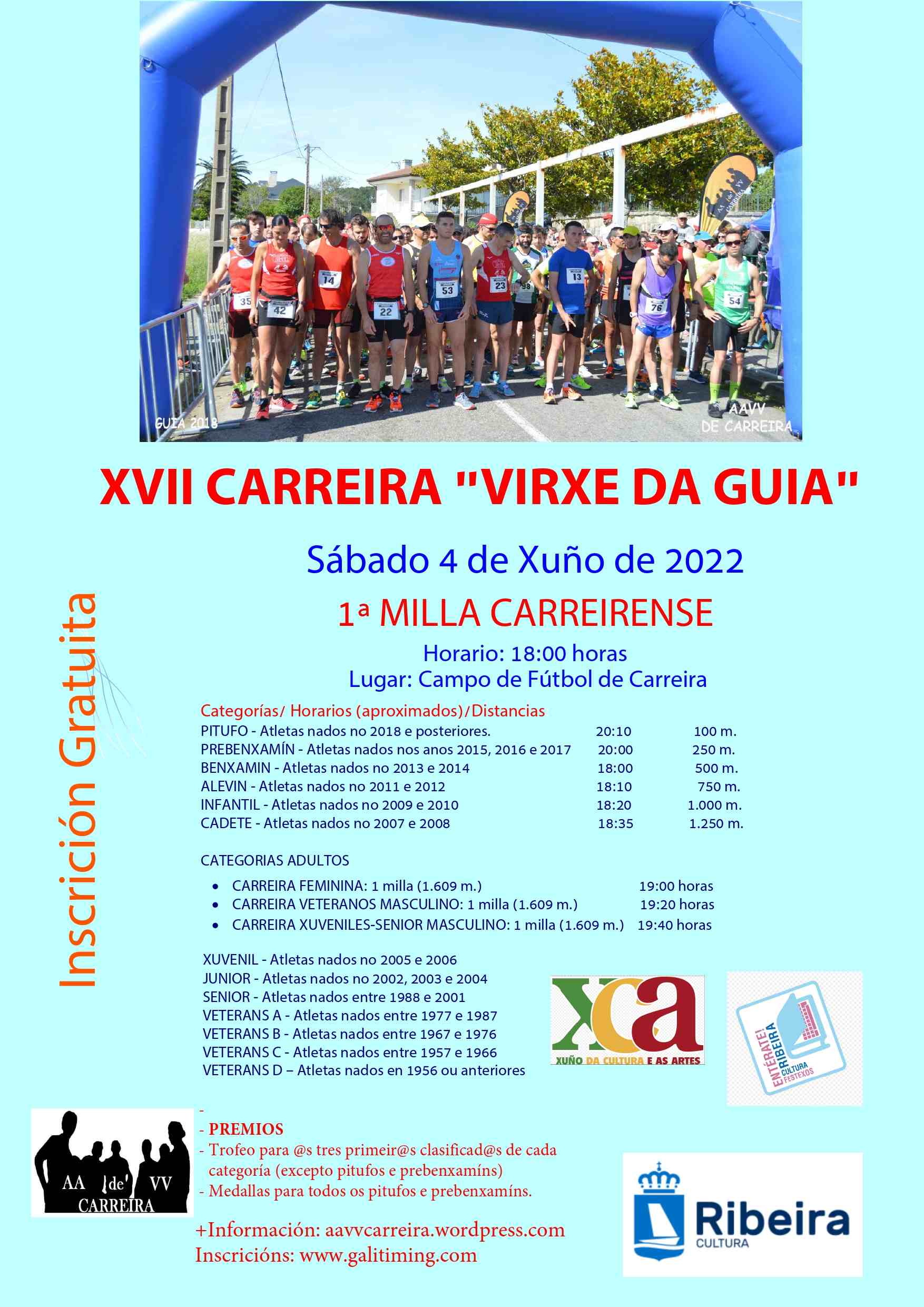 Event Poster XVII CARREIRA POPULAR VIRXE DA GUIA