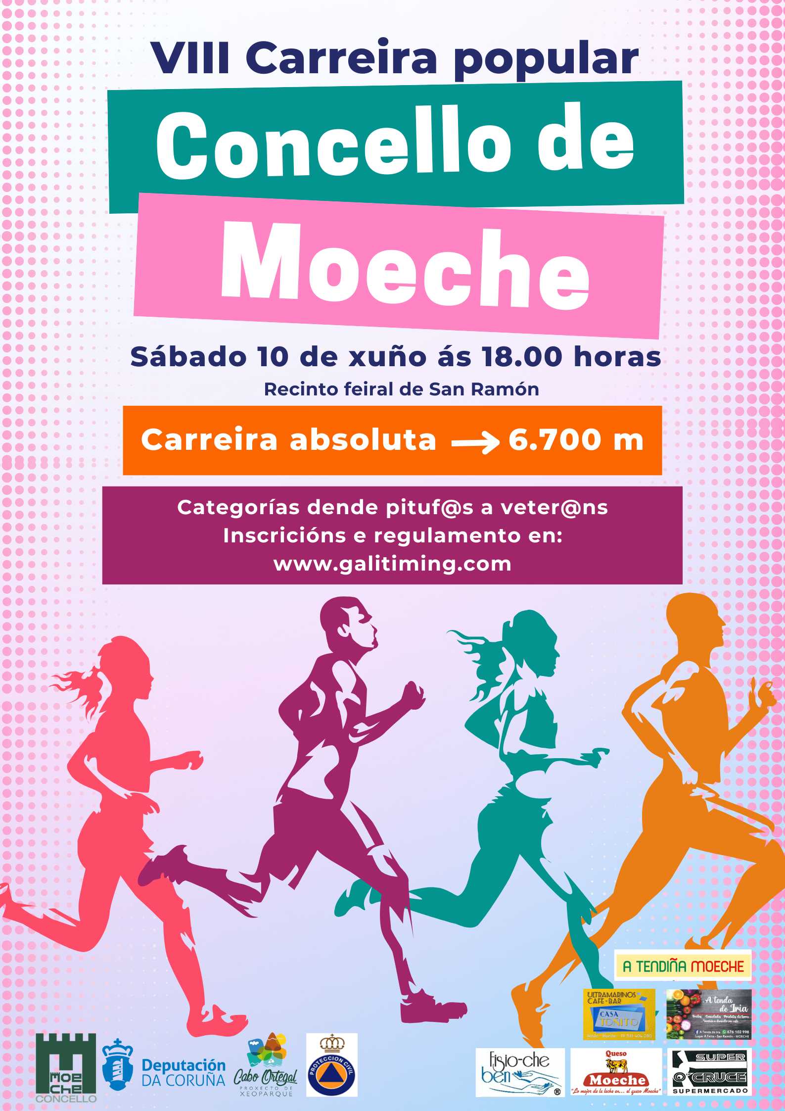 Event Poster VIII CARREIRA POPULAR CONCELLO DE MOECHE