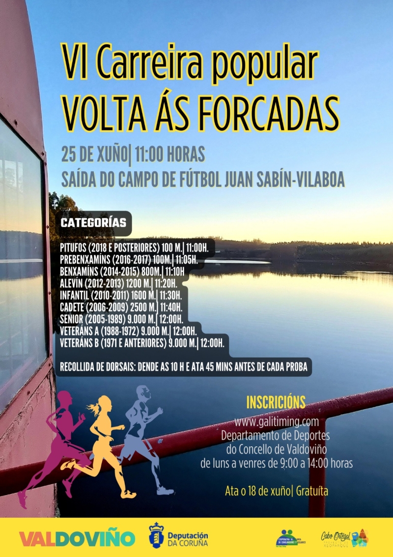 Event Poster VI VOLTA ÁS FORCADAS-CONCELLO DE VALDOVIÑO