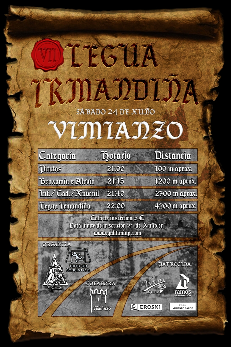 Event Poster VII LEGUA IRMANDIÑA 2023