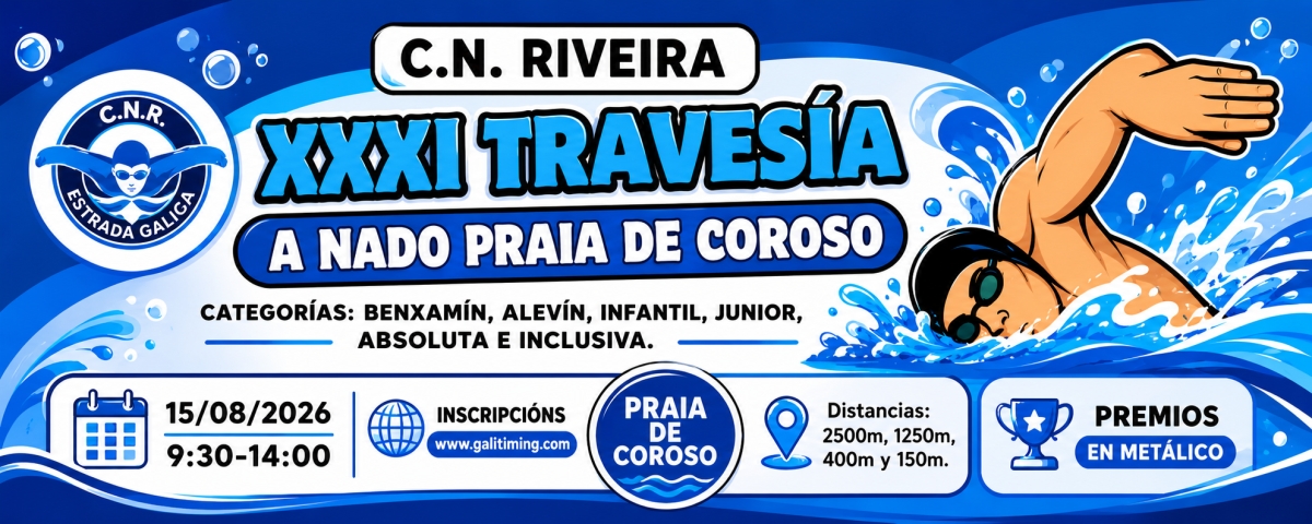 XXXI TRAVESÍA A NADO “PRAIA DE COROSO”   2026