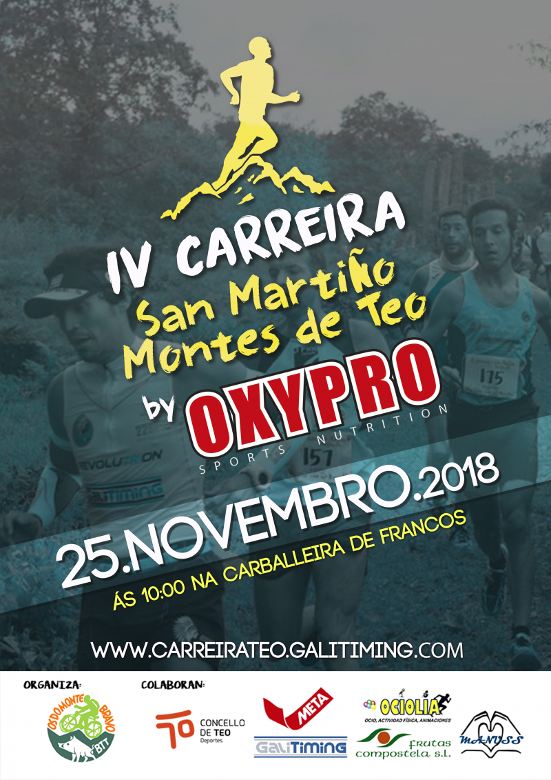 IV CARREIRA DE SAN MARTIÑO - MONTES DE TEO - Inscríbete IV CARREIRA DE SAN MARTIÑO - MONTES DE TEO - Inscríbete